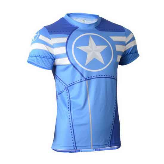 Maillot DISIDA Hulk Tirantes Mangas Cortas Blanco Y celeste